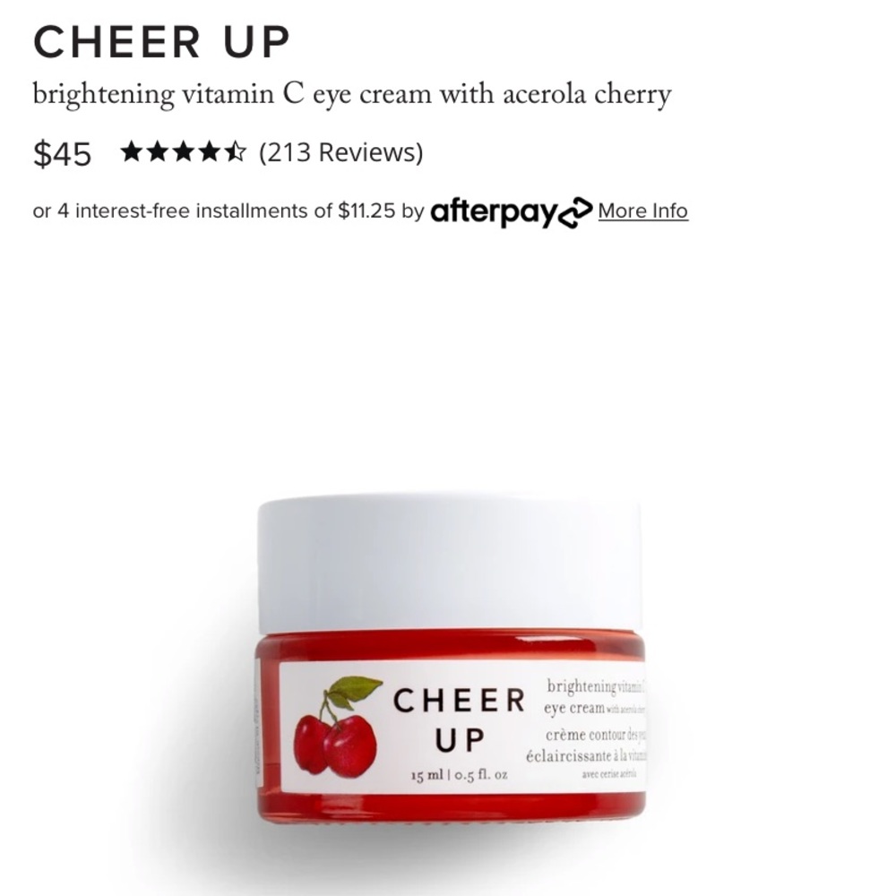Brightening eye cream